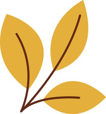 Dal Vektörü Resiminde Yapraklar