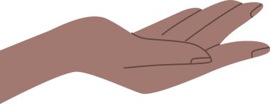 İnsan Eli Bir Şey Tutuyor Vektör İllüstrasyonu