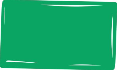 El Çizimi Dikdörtgen Vektör İllüstrasyonu