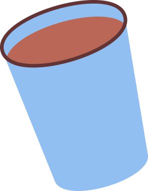 Kahve Vektörü İllüstrasyonlu Cam