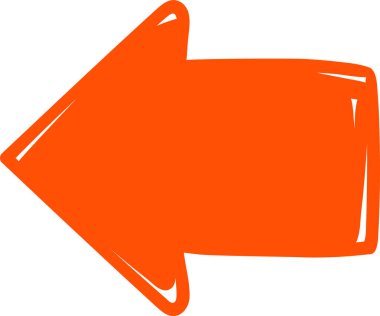 El çizimi ok vektör illüstrasyonu