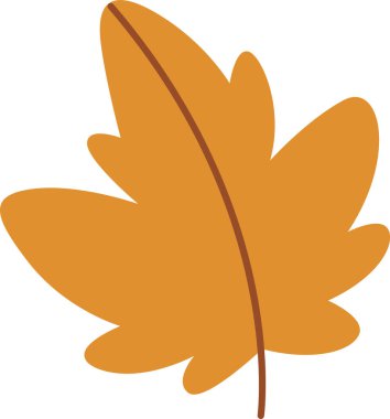 Sonbahar akçaağaç yaprağı vektör çizim