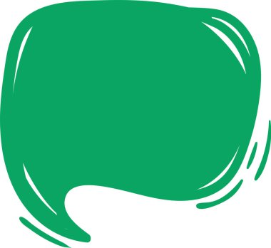 El Çizimi Konuşma Kabarcık Vektörü İllüstrasyonu