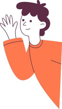 Duvar Vektörü Resimlerinin Arkasındaki Çizgi Karakteri