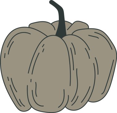 El Çizimi Çizimi Kabak Vektörü İllüstrasyonu