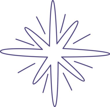 Parlayan Yıldız Taslak Vektör ResmiComment