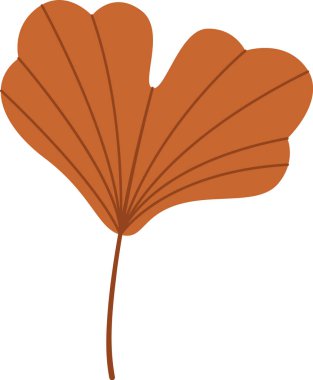 sonbahar yaprak ikonu vektör illüstrasyonu