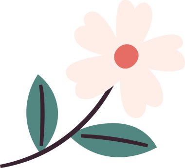 Vektör çizim çiçek el çekilmiş