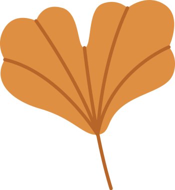 sonbahar yaprak ikonu vektör illüstrasyonu