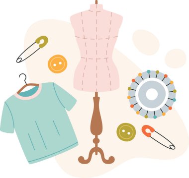 Terzi Görev Bileşimi Vektörü İllüstrasyonu