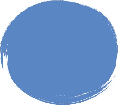 Fırça Efekti Soyut Çember Şekil Vektörü İllüstrasyonu