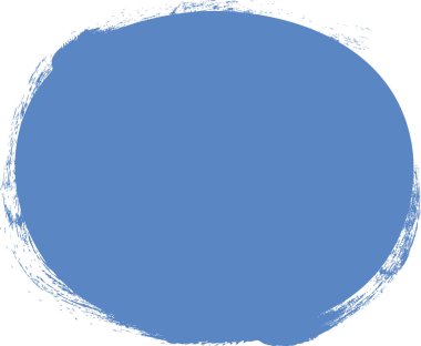 Fırça Efekti Soyut Çember Şekil Vektörü İllüstrasyonu