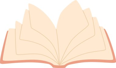 Açılmış El Çizim Vektörü İllüstrasyonu