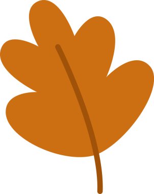 Meşe yaprağı ikonu vektör çizimi