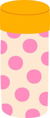 Noktalı Tüp Vektör İllüstrasyonu