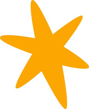 basit yıldızı simge vektör çizim