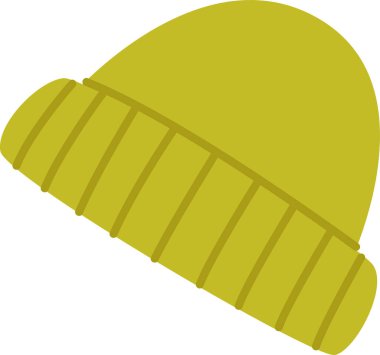 Kış şapka simge vektör çizim