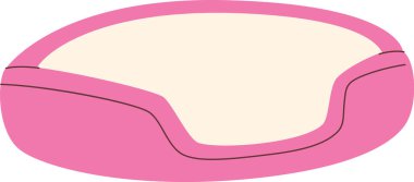 evde beslenen hayvan yatak simge vektör çizim