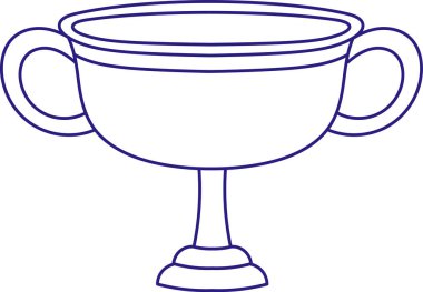 Ödül Doodle Kupası Vektör İllüstrasyonu