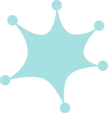 Atom Yıldızı Yüzyılın Ortası Vektör İllüstrasyonu