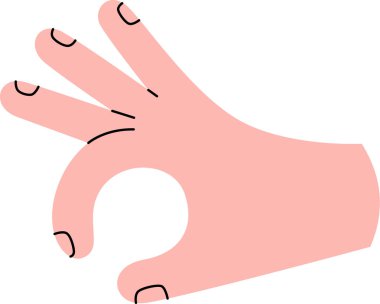 El Seçimi Vektör İllüstrasyonu