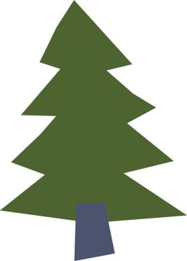 FireTree Kağıt Kesiği Vektör İllüstrasyonu