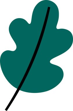 sonbahar ağaç yaprak vektör çizim