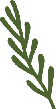 Firavun Ağacı Şubesi Vektör İllüstrasyonu