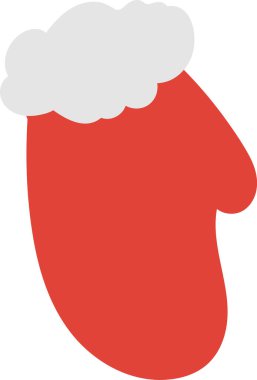 Noel Kış Eldiveni Vektör İllüstrasyonu