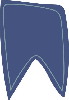 Noel Kurdelesi Bayrak Vektörü İllüstrasyonu