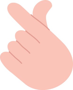 El Yazması İnsan Eli Vektörü İllüstrasyonu