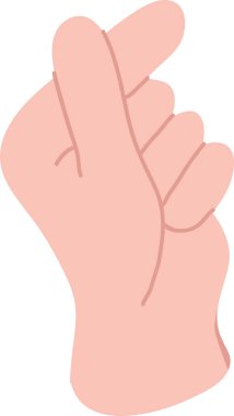 El Yazması İnsan Eli Vektörü İllüstrasyonu