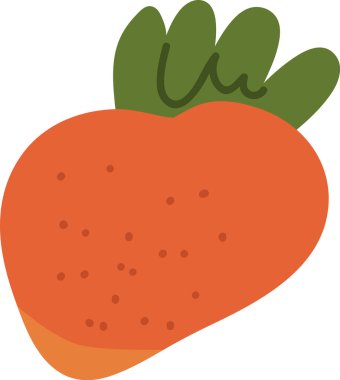 El yapımı Çilek Vektörü İllüstrasyonu