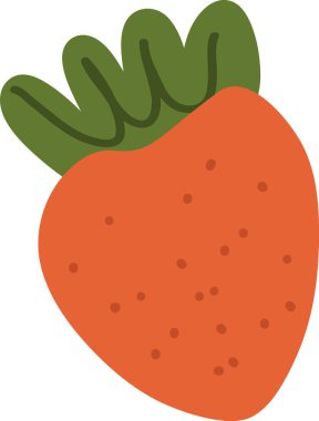 El yapımı Çilek Vektörü İllüstrasyonu