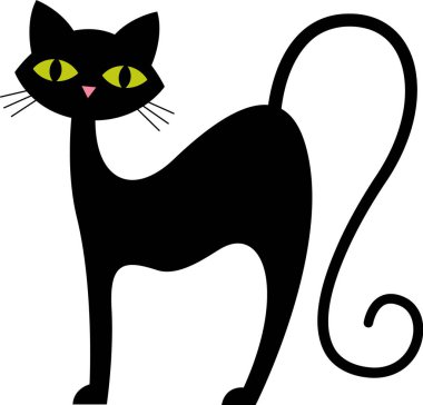 Tarz Vektörü İllüstrasyonunda Elle Çizilmiş Kedi