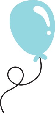 Halat Vektörü İllüstrasyonu Üzerine Balon