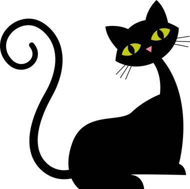 Elle çizilmiş Yalancı Kedi Vektörü İllüstrasyonu