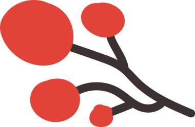 Böğürtlen Vektörü İllüstrasyonlu Şube