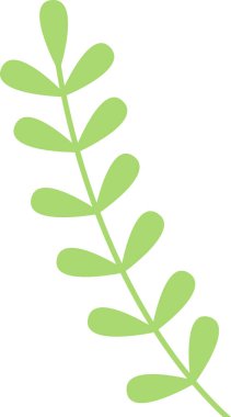 Branch Siluet Vektör İllüstrasyonunu Bırakır