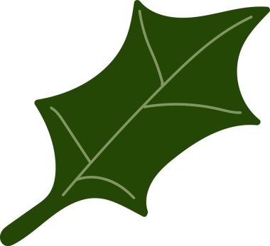 ağaç yaprağı ikonu vektör illüstrasyonu