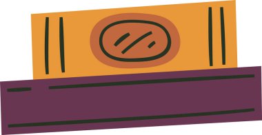 El kitaplar vektör çizim çizilmiş yığını