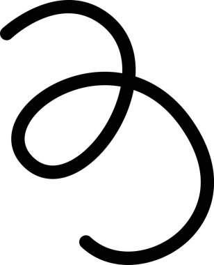 Basit Eğri Çizgi Vektörü ResmiComment