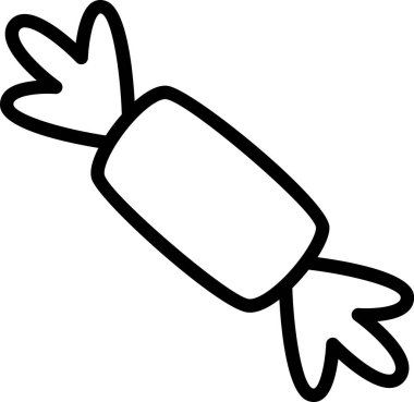 Lined Sweet Candy Vektör İllüstrasyonu