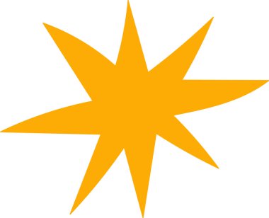 Kağıt Yıldızı Kesme Vektör İllüstrasyonu