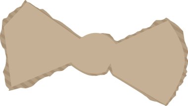 Yırtık Kağıt Yay Kesiği Vektör İllüstrasyonu