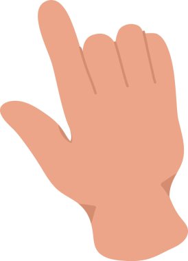 Forefinger Yukarı Vektör İllüstrasyonu ile avuç içi