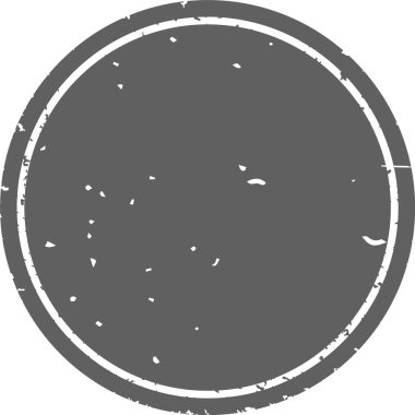 Grunge Yuvarlak Posta Damga Vektörü İllüstrasyonu