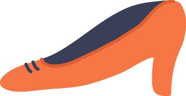 El Yazması Kadın Ayakkabıları Vektör İllüstrasyonu