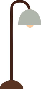 Döşeme İçi Lamba Vektörü İllüstrasyonu