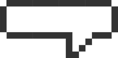 Piksel Konuşma Kabarcık Vektörü İllüstrasyonu